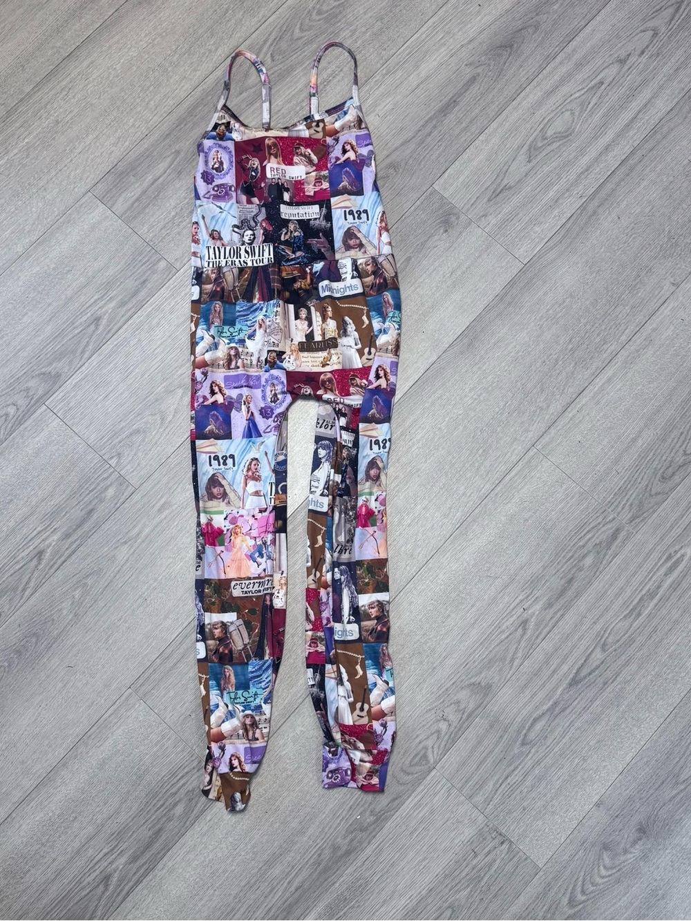 Taylor Swift Collage Jumpsuit - Girls Multicolor Unique Concert Ready